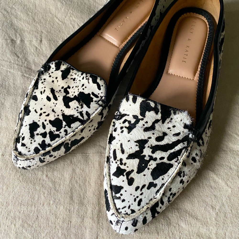 Kelly & Katie calfskin flats. Worn once